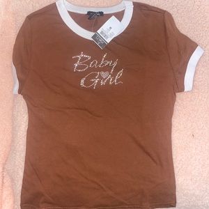 Brown baby girl shit (rue21)